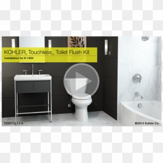 K-1954 Touchless™ Flush Kit For Flapper Valve Toilets - Bathroom, HD Png Download