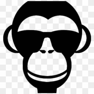 Picture Transparent Library Monkey Face Clipart Black - Monkey Face Clipart Black And White, HD Png Download