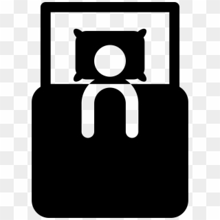Person Resting In A Bed From Top View Comments - Bed Top View Icon Png, Transparent Png