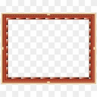 Frame Picture Frame Outline Red Isolated Pattern - Picture Frame, HD Png Download