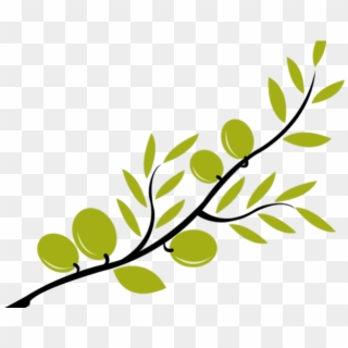 Branch Clipart Olive Oil - Transparent Olive Branch Png, Png Download