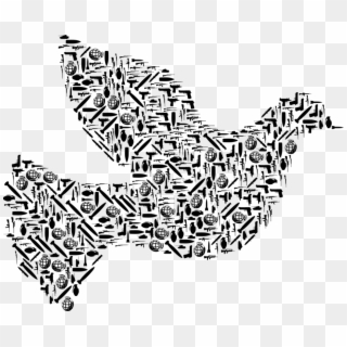Doves As Symbols Pigeons And Doves War Duif Olive Branch - War Dove, HD Png Download