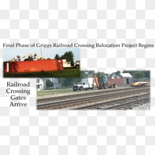 Last Part Of Project Begins With Railroad Crossing - Track, HD Png Download