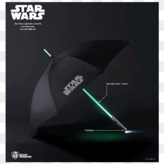 1 Of - Star Wars Luke Skywalker Lightsaber Umbrella, HD Png Download