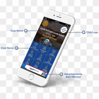 Rotary Ios, Android App - Mobile Apps Explain, HD Png Download