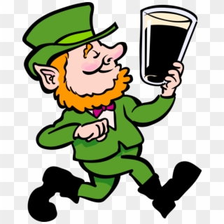 Vector Illustration Of St Patrick's Day Irish Leprechaun - St Patrick's Day Running, HD Png Download