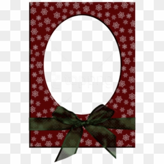 Free Png Transparent Christmas Red Photo Frame With - Free Photo Frame Transparent Round Blue Wreath Designs, Png Download