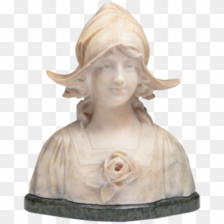 Adolfo Cipriani Italian Marble And Alabaster Bust - Bust, HD Png Download