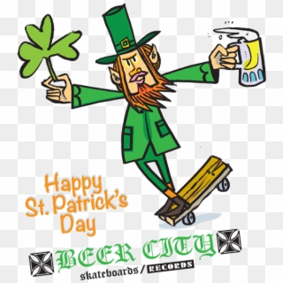 Patrick's Day - St Patrick Day Skateboard, HD Png Download