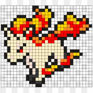 Rapidash Pokemon Bead Pattern Perler Bead Pattern / - Pokemon Pixel Art Rapidash, HD Png Download