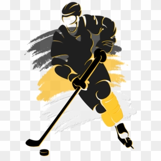 Click And Drag To Re-position The Image, If Desired - Hockey Player Silhouette, HD Png Download