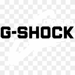 G Shock Casio Logo Black And White - Gshock Logo White Background, HD Png Download