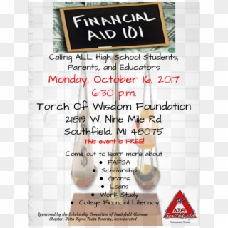 Financial Aid Night Flyer - Calligraphy, HD Png Download