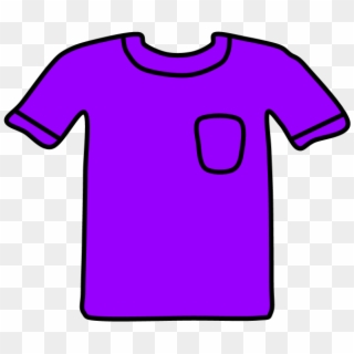 T-shirt, Pocket, Purple, Png, Transparent Png