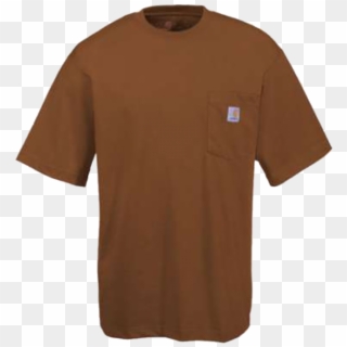 Carhartt Men's Short Sleeve Tee Shirt With Pocket - Active Shirt, HD Png Download