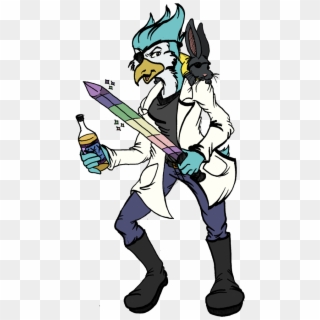I Got A Labcoat As Part Of A Quest In Starbound, And - Cartoon, HD Png Download