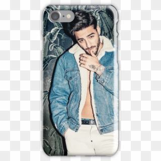5 Iphone 7 Snap Case - Maluma Denim Jacket, HD Png Download
