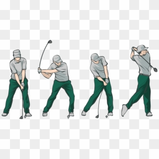 Because We Love The Game - Golf Swing Cartoon, HD Png Download