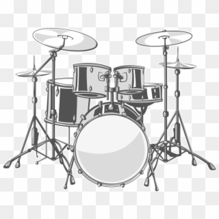 Drawing Drums Bass Drum - Happy New Year 2019 Drums, HD Png Download