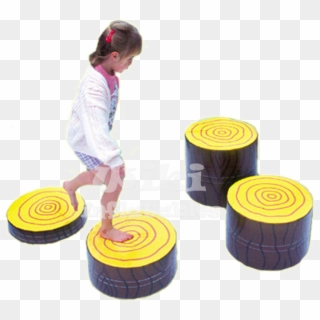 Log Stepping Stones - Obstacle Course Stepping Stones, HD Png Download