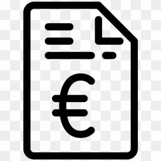 Euro Symbol Png - Invoice Pound Icon, Transparent Png