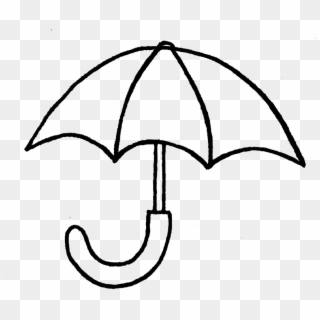 Clipart Info - Simple Drawing Of Umbrella, HD Png Download