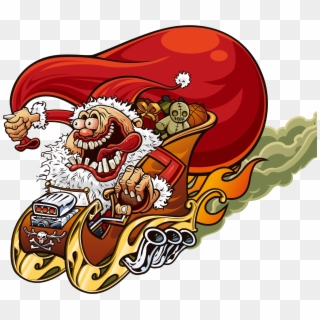 Santa Claus - Santa Claus Hot Rod, HD Png Download