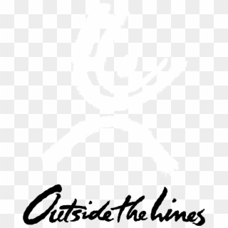 Outside The Lines Logo Black And White - Calligraphy, HD Png Download