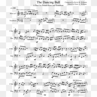 The Dancing Bull Sheet Music Composed By Composed By - Moana How Far I Ll Go Sheet Music Pdf, HD Png Download