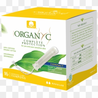Organyc 100% Certified Organic Cotton Tampons, Normal - Organyc Pads And Tampons, HD Png Download