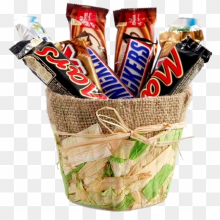Basket Of Chocolate Bars, HD Png Download