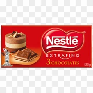 Tableta De 3 Chocolates Nestlé - Nestle, HD Png Download