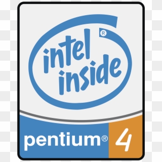 Pentium 4 Processor Logo Png Transparent - Intel Inside, Png Download