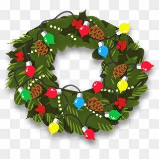 Christmas Wreath Decor 800 Clr 13527 - Wreath, HD Png Download