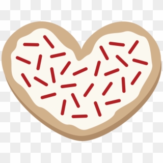 Heart Shaped Cookie Free Svg File Free Cutting Files - Valentines Day Cookie Clipart, HD Png Download