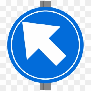 One Way Sign Europe Dutch Traffic Sign Safety - Giro A La Izquierda, HD Png Download