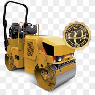 Image Of Compactor Machine With Yellow Color In The - Road Roller, HD Png Download