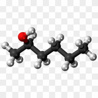 Hexanol Model Molecule Carbon 3d Ball Stick - Volatile Organic Compounds Molecule, HD Png Download
