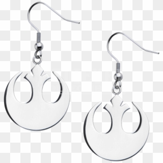 Rebel Alliance Symbol Dangle Earrings - Earrings, HD Png Download