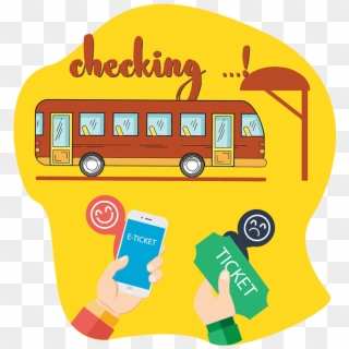 Bookmebus Landing Page Eticket Vector - School Bus, HD Png Download