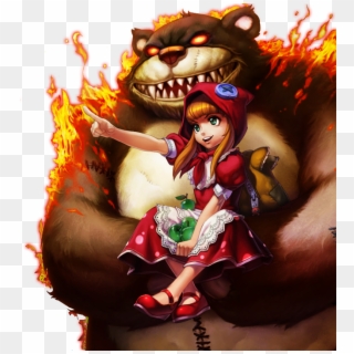 Red-hat Annie With Tibbers Skin - League Of Legends Red Riding Annie, HD Png Download