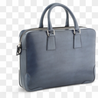 Italian Leather Briefcase With Shoulder Strap-avio - Briefcase, HD Png Download