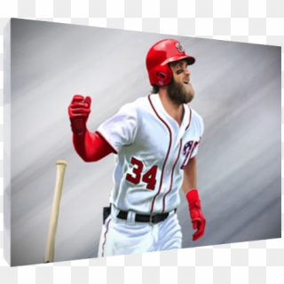 Details About Nationals Bryce Harper Moonshot Poster - College Baseball, HD Png Download