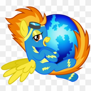 Spitfire Firefox Icon By Tygerbug - My Little Pony Firefox Icon, HD Png Download