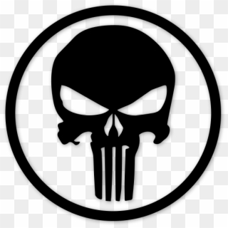 Punisher Skull Circle, HD Png Download