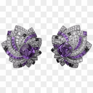 Free Png Earrings With Purple Diamonds Png Images Transparent - Purple Diamonds, Png Download
