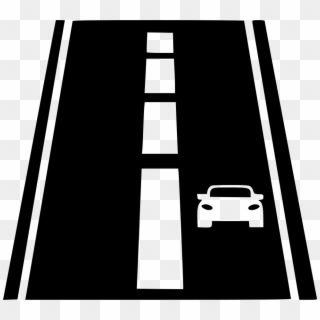 Png File Svg - Car On Road Icon Png, Transparent Png