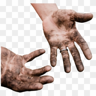 Hands, Dirty, Work, Dirt, Isolated, Exemption, Cropping - Ciste I Prljave Ruke, HD Png Download