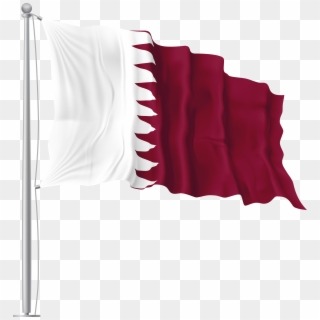 Qatar Waving Flag Png Image, Transparent Png