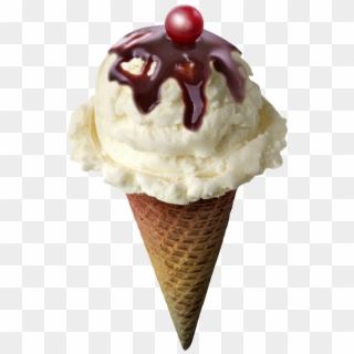 Яндекс - Фотки - Vanilla Ice Cream Cone With Topping, HD Png Download